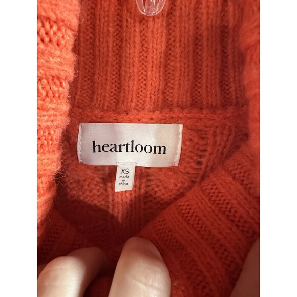 Heartloom Nelson Sweater Turtleneck‎ Chucky Knit Cable Stitch Sweater Size XS - Picture 5 of 6